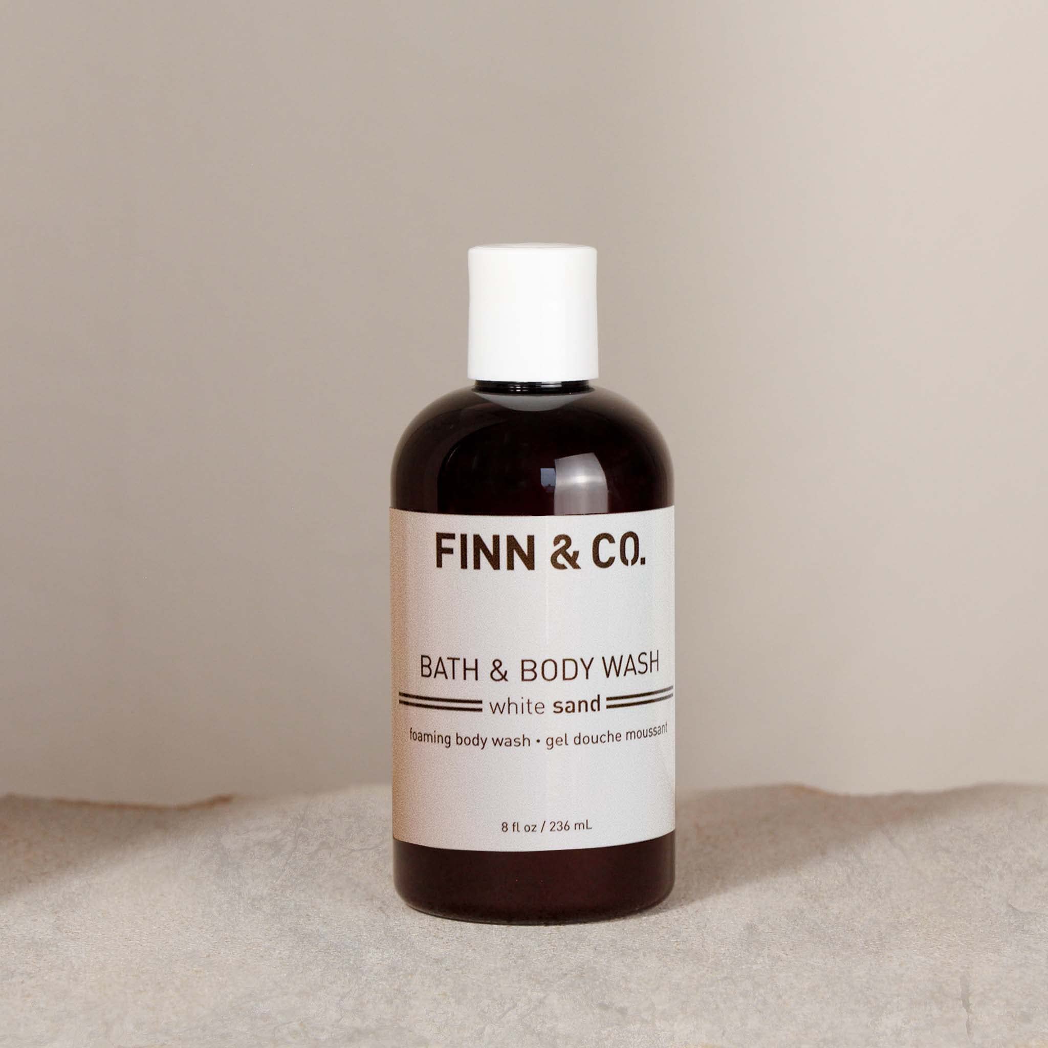 FINN & CO. Bath & Body Wash for Men and Women, Cleanse, Hydrate, Soothe, White Sand Fragrance, 8 oz